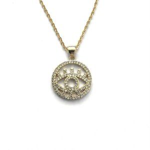 Evil Eye Necklace with Sparkly cubic zirconia Stones